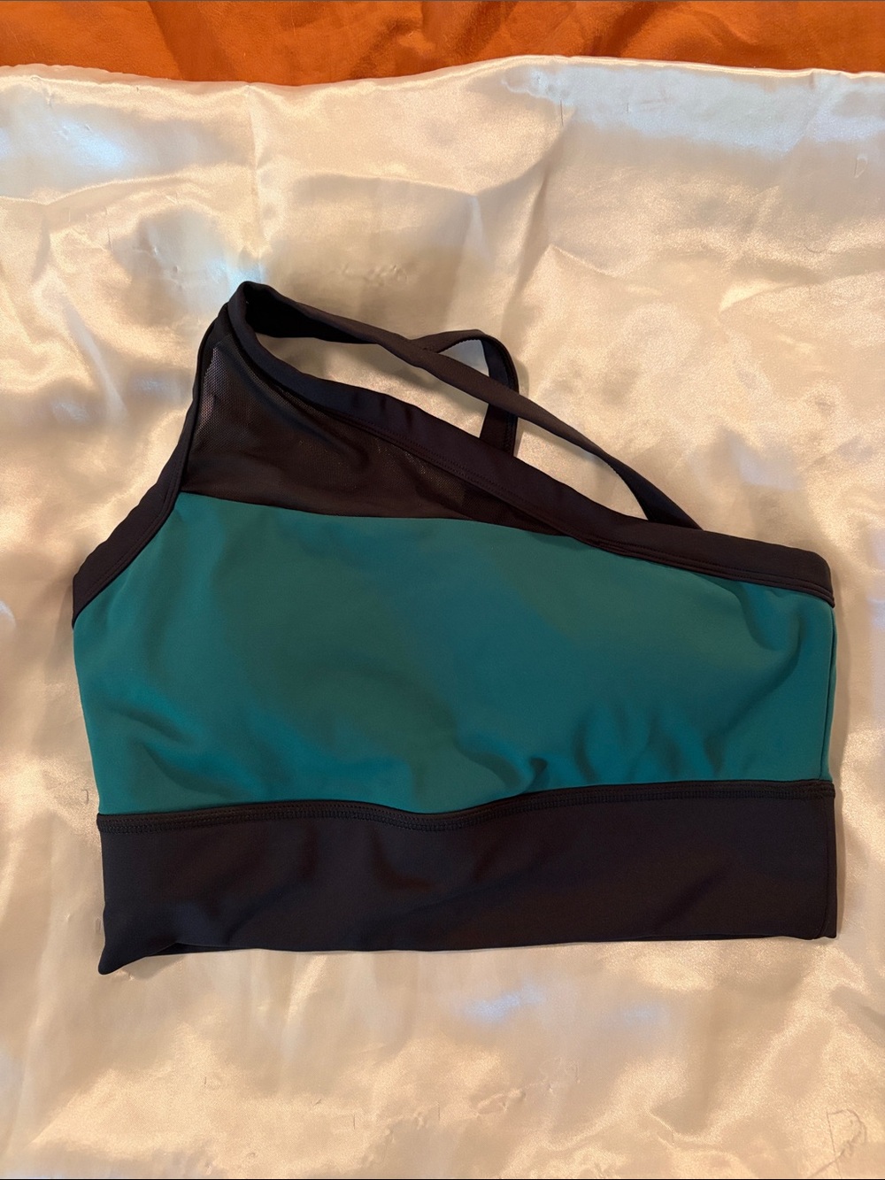 Born Primitive Teal and Black One-Shoulder Sports Bralette